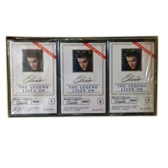 Elvis Presley Elvis The Legend Lives On 3 Cassettes Readers Digest 1986 SEALED - Picture 4 of 6
